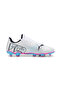 Youth Kids FUTURE 7 PLAY FG/AG Football Boots Crampons - White - 5