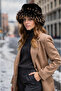 Russian Kalpak Hat Women's Fur Plush Winter Hat, Soft Textured, Warm Keeping Kalpak Model - 4