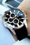 Men's Wristwatch 5 Atm Waterproof Silicone Cord Black Color Bme2005C4