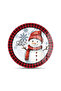 Glass Cutting Board and Serving Tray Round Christmas Winter New Year Patterned 30 X 30 cm - 6