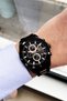 Silicone Cord Men's Wristwatch 5 Atm Water Resistant Black Color Bme2008C3 - 4
