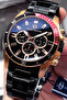 Men's Wristwatch 5 Atm Water Resistant Black Color Full Steel Sge2012C2 - 3