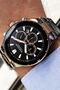 Chronograph Men's Wristwatch 3 Atm Waterproof Silver Color Steel Strap - 4