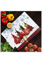 Glass Cutting Board and Serving Bowl Christmas Winter New Year Patterned 30 X 40 cm