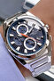 Exclusive Multifunction Original Men's Wristwatch 3Atm Water Resistant Silver Color Steel Band Dke2098C3