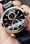Men's Wristwatch 3 Atm Waterproof Black Color Steel Band Elg398 - 2