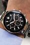 Chronograph Men's Wristwatch 3 Atm Waterproof Silver Color Steel Strap - 3