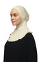 Women's Hijab Practical Neck Collar Hijab - Sportsman Bonnet - Cream - 4
