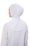 Women's Hijab Practical Neck Collar Hijab - Sportsman Bonnet - White - 7