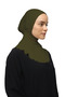 Women's Hijab Practical Neck Collar Hijab - Sportsman Bonnet - Khaki - 4