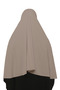 Ready-made Turban Veil Practical Scarf Hijab with Hijab - Prayer Cover Souffle (3XL) - Light Mink - 6