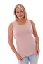 Wide Strap Basic Powder Blouse - 5