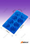 8 Pieces Crystal Heart Shaped Silicone Cake Pastry Ice Mold Chocolate Soap Origami Heart - 2