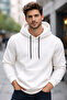 2 Thread Fleece-Lined Compact Fabric Hooded Kangaroo Pocket Sweatshirt - 2