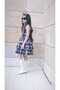 Eid Girls' Plaid Detailed Puffy Dress - 5
