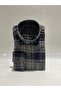 Comfortable Cut Striped Checked Winter Men's Dad Shirt - 3