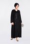 Gupture Detailled Sequin Embroidered Ferace 8270