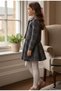 Girl's Plaid Jacket and Skirt Set – Stylish and Elegant Combination - 7