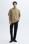 Men's Black Cargo Pants with Tie Waist