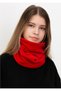 2 Pieces of Polar Drawstring Beanie and Neck Collar - (1 Piece Black and 1 Piece Red Color) - 2
