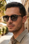 Matte Black Unisex Sunglasses with Polarized Lenses with Uv400 Protection 1360 C0101M