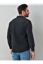 Dark Gray Cotton Lycra Denim Shirt - 3