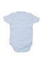 Baby Boy Blue Short Sleeve Bodysuit with Snap Fasteners - 6
