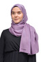 Women's Solid Color Shimmering Glitter Hijab Shiny Evening Dress Shawl - Light Maroon