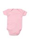 Baby Girl Pink Short Sleeve Bodysuit with Snap Fasteners - 5