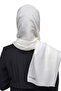 Women's Solid Color Twinkle Glitter Hijab Shiny Evening Dress Shawl - Ecru - 3