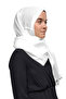 Women's Solid Color Twinkle Glitter Hijab Shiny Evening Dress Shawl - White - 3