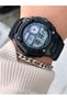 Brand Water Resist, Alarm, Lighted, Black Silicone Strap Sports Men'S/Wrist Watch - 3