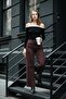 Brown Straight Cut Wide Leg Women's Flared Jean Mg2630 - 2
