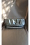 Women's Metallic Silver Envelope Model Design Portfolio Clutch Special Occasion Bag - 4