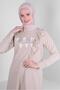 Text Printed Ruffle Detail Sweatshirt Tunic 43699
