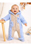 Boy Baby Welsoft Jumpsuit with Bear Baby Blue