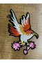 19X12 cm Iron-On Floral Bird Embroidery Sewing Accessory