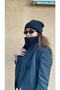 Unisex Wool Corded Scarf & Beanie Set - 7