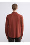 Southblue brown slim fit long sleeve men's shirt - 4