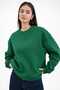 Oversize Basic Sweatshirt 3 İp Şardonsuz