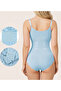 Mamey Model Knit Fabric Shaping Snaps Bodysuit Ice Blue Color (ZIBIN)4 - 5