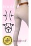 Shaping / Sculpting Fleece Winter Leather Leggings Stone Beige Color Non-Slip Waist High Waist - 8