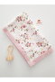 Floral Pique Double Layer Baby Blanket 85X90 100% Cotton - 5