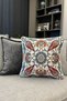 Tile Motif Patterned Piping Tapestry Woven Throw Pillow Cover - 5