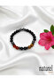 Original Virgo Zodiac Natural Stone Bracelet - Agate, Obsidian, Jasper - 3
