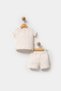 100% Organic Cotton Moon Star Print Eoke Tex Certified Baby Girl Shorts Suit