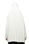 Sleeve Souffle Abaya with Veil Practical Hijab Hijab - Nikaplı Prayer Cloth Ecru - 6