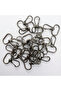 2 cm Wire Hook Black Nickel (Anthracite) - Metal Bag and Wallet Hanger Clip - 5 Pcs