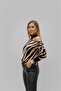 Women's Shoulder Detailed Patterned Knitwear Sweater (Color Options) - 5