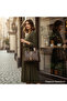 4 Compartment Women's Shoulder Bag with Gold Accessories - Crossbody Strap - 2